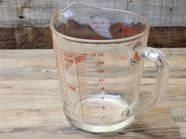 FIRE KING 32 Ounce Measuring Cup Red Letter - VINTAGE IMPERIAL ONLY MEAS... - $24.72