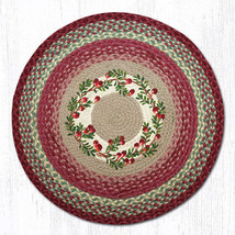 Earth Rugs RP-390 Cranberries Round Patch 27&quot; x 27&quot; - £38.71 GBP
