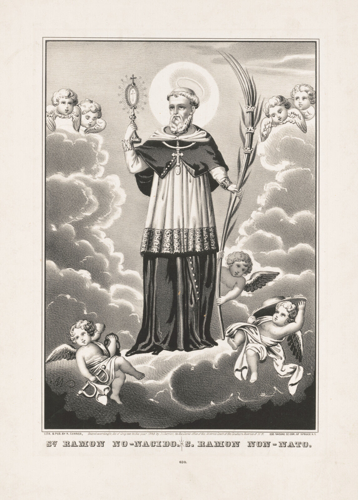11870.Decoration Poster.Room wall.Home vintage art design.Saint Ramon.Christian