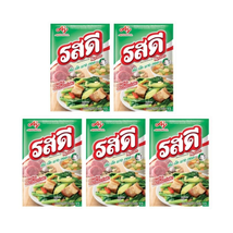 5X Rosdee Powder Pork Flavor Thai Seasoning Cook Stir Fried Soup Ajinomoto 70 G - £27.75 GBP