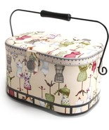 Dritz St. Jane Sewing Basket Large Oval (Metal Handle) - $1,022.72 MXN