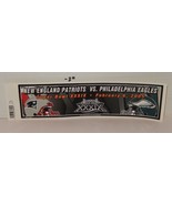Super Bowl XXXIX Patriots Bumper Eagles Sticker NFL Football Red Blue Green - €21,35 EUR