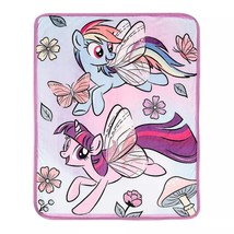 My Little Pony Rainbow Dash Twilight Sparkle Spring Silky Soft Blanket T... - $393.53 MXN