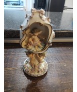 Lefton 1997 Royal Egg Cherb Music Box Hand Painted The Wind Beneath My W... - $17.77