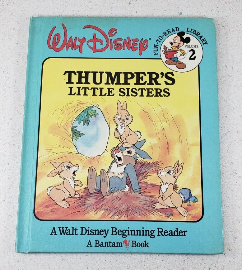 Walt Disney Volume 2 Thumper&#39;s Little Sisters Fun-To-Learn Bantam Books ... - $12.60