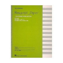 Standard Wire Bound Manuscript Paper: Green Cover Hal Leonard Corp. - £5.39 GBP