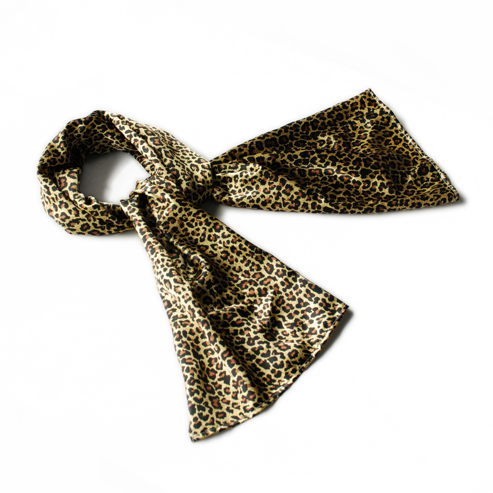 Gold Leopard Design Exquisitely Soft Natural Scarf(Large)
