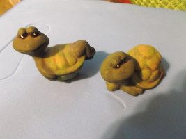 Turtle Pair of Whimsical Turtle Figurines - £11.98 GBP