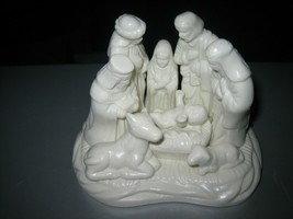 Hermitage Pottery Jade Porcelain Nativity Set - £28.86 GBP