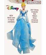Disney Ornament Cinderella Blue Ribbon Dress 2007 Holiday Christmas Orna... - £15.59 GBP