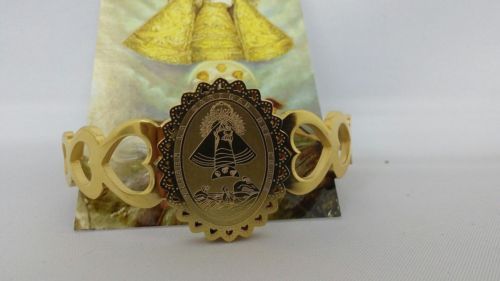 Caridad Del Cobre Pulsera Acero Cuba Lady Of Charity Bracelet Catholic Gift - $229.00