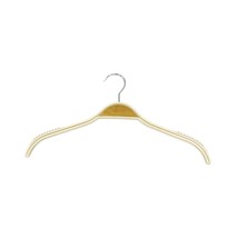 Bendwood Hanger With Silicone Notches, 17&quot; (Pack Of 100),Chrome - £128.04 GBP