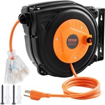 Retractable Extension Cord Reel, 30 FT, Heavy Duty 16AWG/3C SJTOW Power Cord... - £48.58 GBP