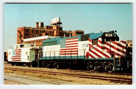 Railroad Postcard Train Locomotive Railway Old Glory 200 Missouri Kansas Texas - £4.88 GBP