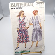 Vintage Sewing PATTERN Butterick 3099, Misses Fast and Easy 1989 Jumper ... - £13.92 GBP