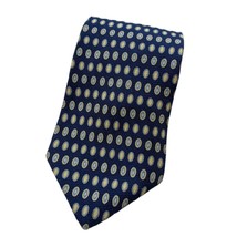 SAVILE ROW Blue &amp; White Tie Necktie Silk - £7.15 GBP