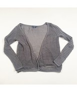 ModCloth Womens Sweater Gray XXS Long Sleeve Open Front Cardigan Knit - €12,56 EUR