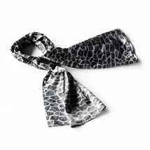 Black Giraffe Animal Print Fashion Silky Scarf(Small) - £11.98 GBP