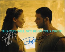 THE GLADIATOR CAST CONNIE NIELSEN &amp; RUSSELL CROWE SIGNED AUTOGRAPH 8x10 ... - £14.87 GBP