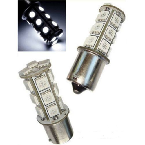 White 18 LED #1156 12V Tail Light Park Parking Back Up Turn Signal Lamps... - $12.95