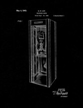 Telephone Booth Patent Print - Black Matte - £6.27 GBP+