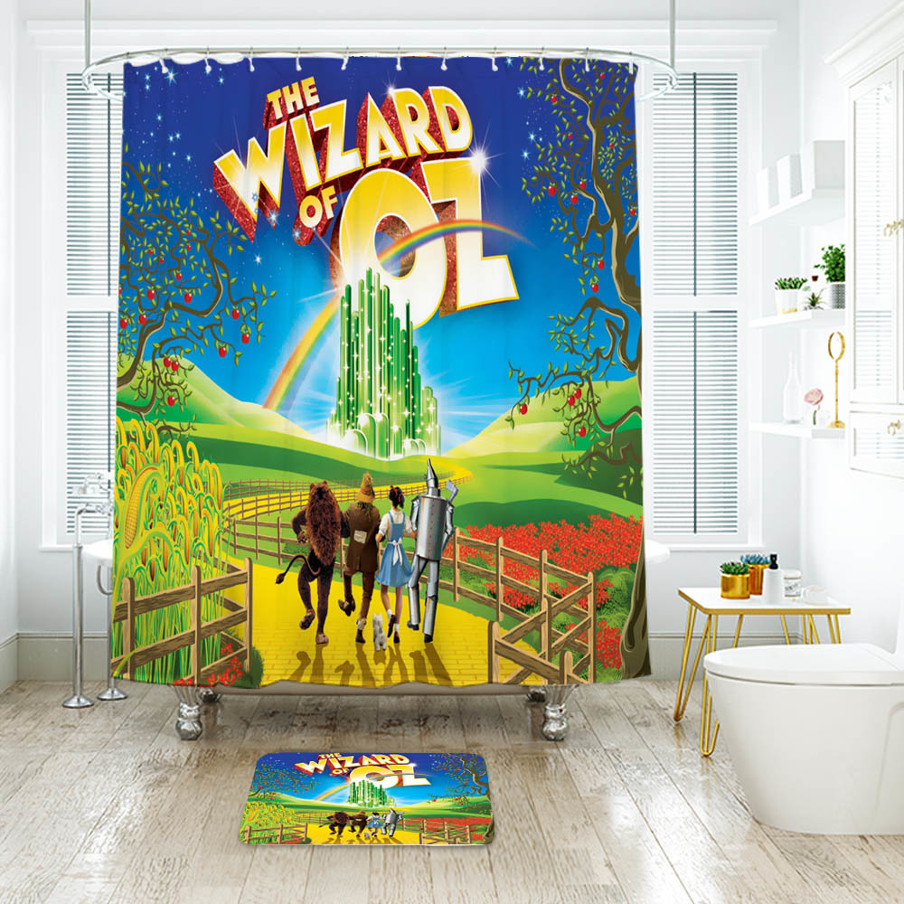 Primary image for The Wizard of Oz 001 Shower Curtain Bath Mat Bathroom Waterproof Decorative