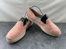 Dr. Scholl&#39;s Espadrille Loafers Women 9M Find Me Shoes Pink Suede Platfo... - $19.62