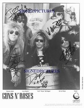 Guns And Roses Band Autograph 8x10 Rp Promo Photo Axl Rose Slash Izzy Duff + Gnr - £14.93 GBP