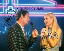 Gwyneth Paltrow And Huey Lewis Signed Autograph 8X10 Rpt Photo Duets - £15.65 GBP