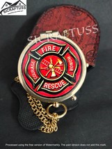 Personalized Fire Dept Vintage Brass Compass | Special Gift For The Fire Rescue - £19.05 GBP