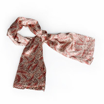 Simple &amp; Decent Warm Pink Tone Leopard Print Scarf(Small) - £11.88 GBP