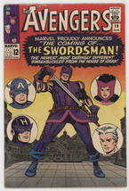 Avengers 19 Marvel 1965 VG FN 1st Swordsman Captain America Hawkeye - $99.00