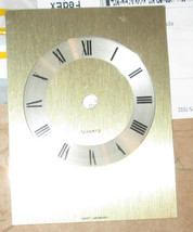 Brass Quartz Clock Face Dial  West Germany 3 3/4&quot; - £7.47 GBP