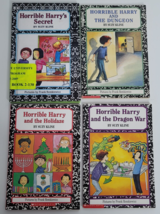 4 Horrible Harry Kids Chapter Books Lot Dragon War Secret Dungeon Holidaze Kline - £6.38 GBP