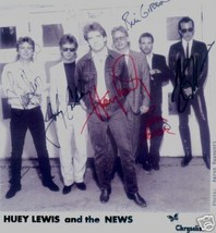 Huey Lewis And The News Group Signed Autograph 8X10 Rp Photo Back To The Future - £14.08 GBP