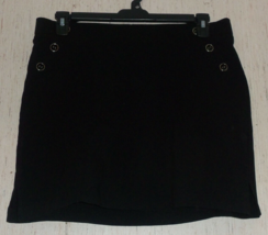 New Womens $59 Rafaella Comfort Black Pull On Skort Size L - £23.43 GBP