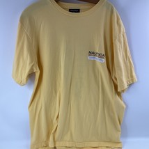 VINTAGE Nautica Big Game Fishing Graphic T-shirt Men Adult XL Yellow  90... - £11.07 GBP