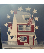 American Flag 13 Colonies embroidery Crewel Needlepoint Betsy Ross Patri... - £56.98 GBP