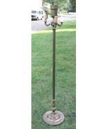 Original Antique Brass Floor Lamp 3-Arm Torchiere 54&quot; - £120.18 GBP