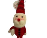 Demdaco Jingle Jam Felted Red and White Santa Ornament  9 inches Tags - $6.85