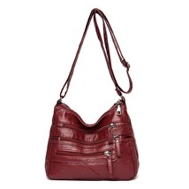 2022 Women Soft Leather Handbags Purses Female Bags Many Pockets Designer Should - £21.76 GBP