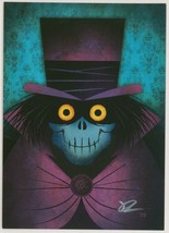 Brian Fyffe SIGNED Haunted Mansion Hatbox Ghost Post Card Walt Disney Theme Park - $25.73
