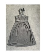 Banana Republic 100% Silk Dress Womens Size 4 Gray Sleeveless Career Str... - €64,26 EUR