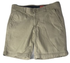 St Johns Bay Men&#39;s Chino Shorts Size 38 Tan Beige 4 pockets - £9.68 GBP