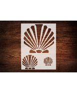 Reusable Scallop &amp; Sea Shells Stencil 8.5&quot; x 11&quot; - Custom Beach-Themed D... - $20.13 CAD