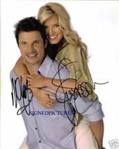 JESSICA SIMPSON and NICK LACHEY SIGNED AUTOGRAPHED 8x10 RP PHOTO - £15.12 GBP