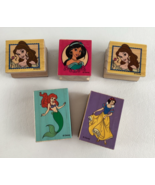 Disney Princess Rubber Stampers Ariel Snow White Belle Jasmine Vintage 9... - $33.63 CAD