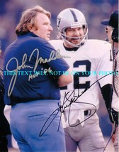 John Madden And Kenny Stabler Signed Autographed 8x10 Rp Photo Oakland Raiders - £14.38 GBP