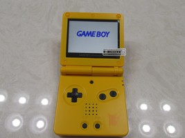 Refurbished Nintendo Gameboy Game Boy SP Yellow Pikachu Upgraded Backlit V5 LCD - £140.76 GBP