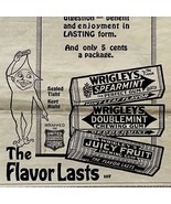 1920 Wrigley&#39;s Chewing Gum Advertisement Candy Ephemera 10 x 5.5&quot; - $27.41 CAD
